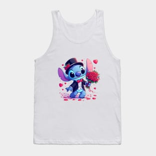 Valentines Day Stitch, Stitch Love Tank Top